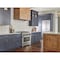 Jeffrey Alexander 160 mm Center-to-Center Gun Metal Bremen 1 Cabinet Pull 527-160DACM - alternate 3